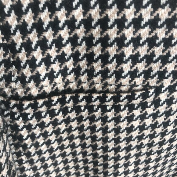 Houndstooth wool Blend Vintage Blazer Jacket size 6 - Picture 4 of 9